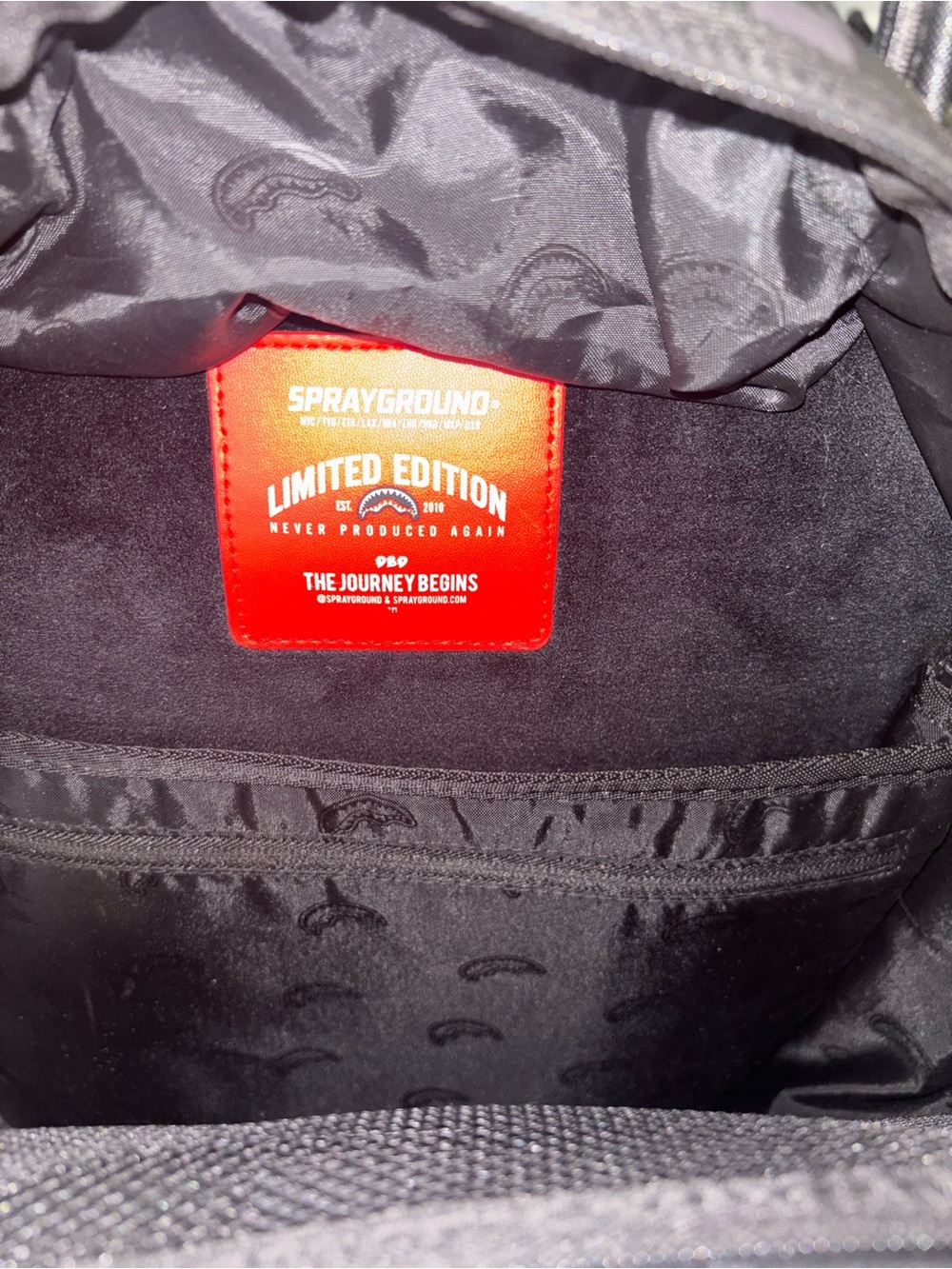 SOLD OUT FOREVER Sprayground Slime Dime Shark Backpack School Travel Bag - Picture 7 of 14